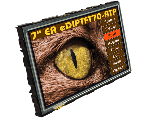 7.0" eDIPTFT Intelligent Graphic Display + Touch EA EDIPTFT70-ATP